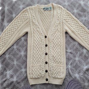 Marino Wool Cardigan - Cream XS